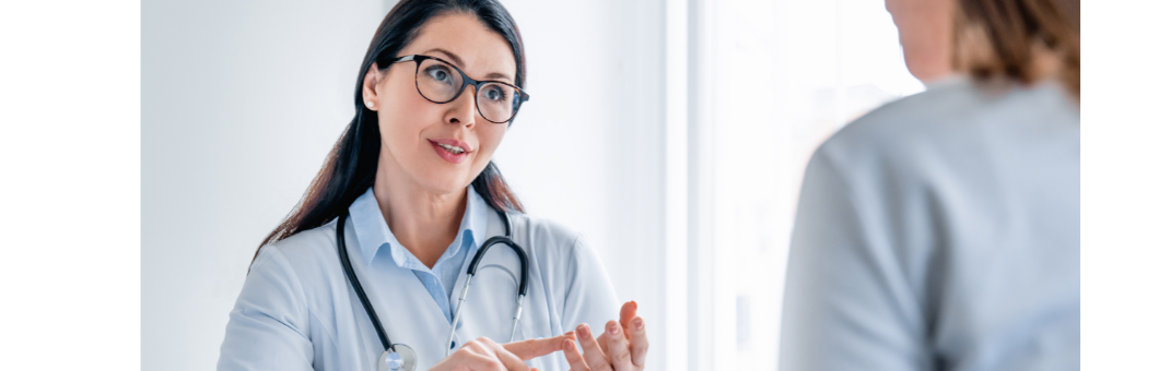 Doctor talking to patient