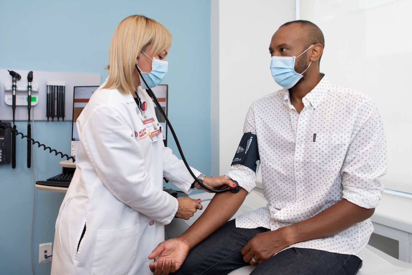 patient visiting doctor's office