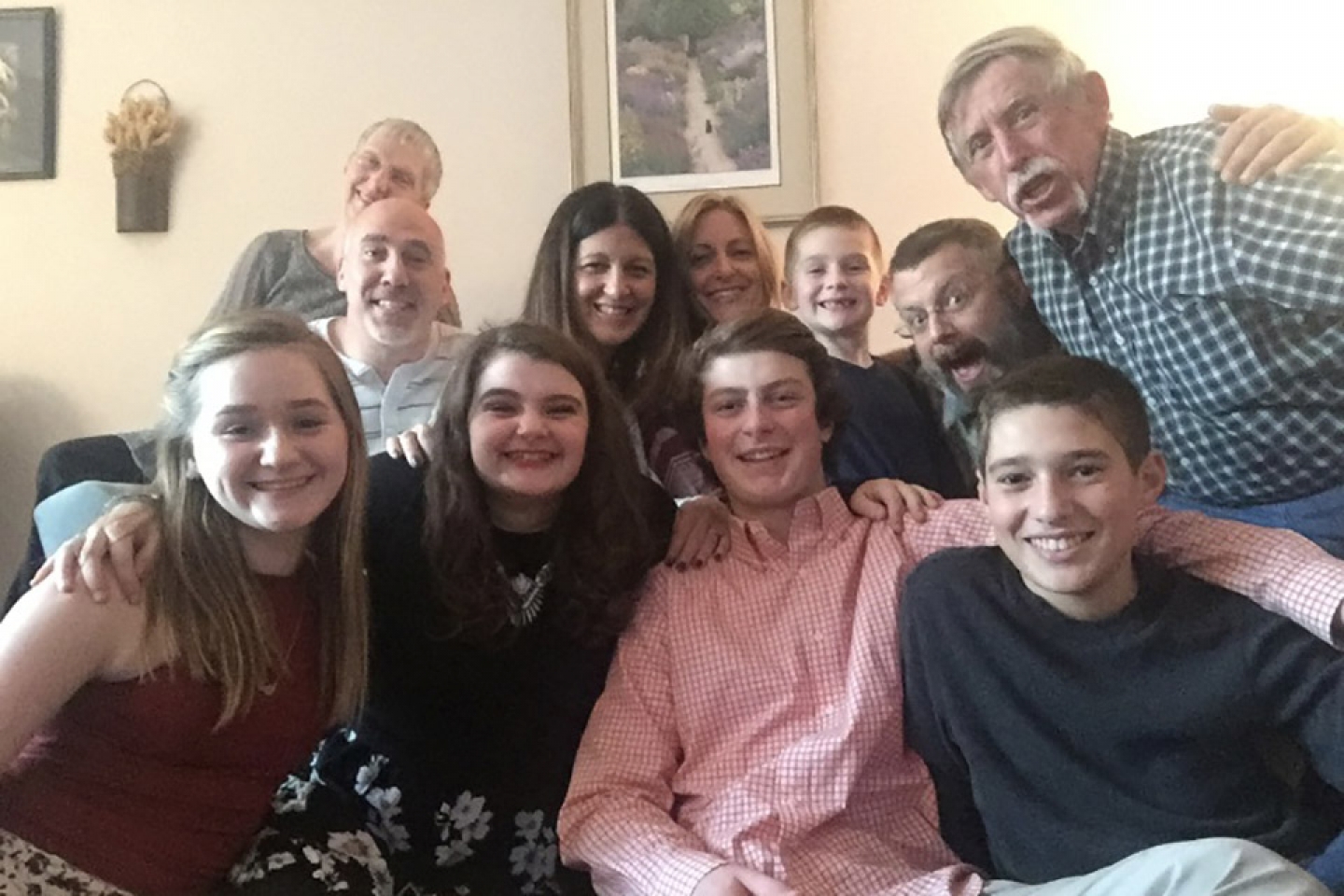 Family photo of Brian, a patient at Weill Cornell Medicine, and his family