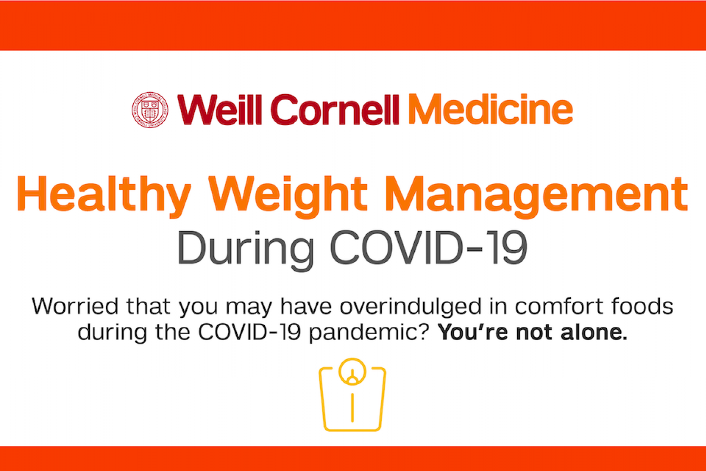 Healthy Weight Management During COVID-19