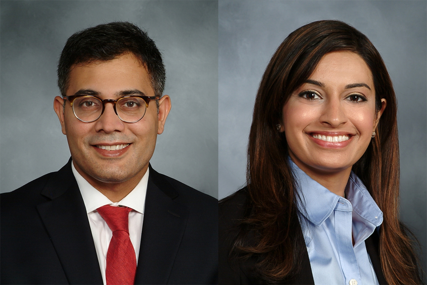 Composite of Drs. Jatin Joshi and Sadiah Siddiqui from Weill Cornell Medicine
