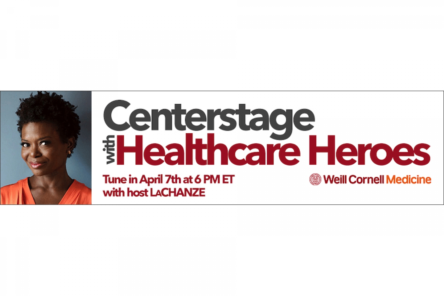 centerstage with healthcare heroes with LaChanze