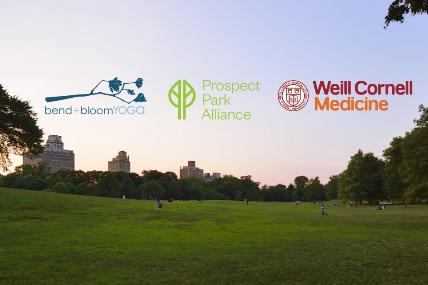 Weill Cornell Medicine, Bend + Bloom Yoga, and Prospect Park