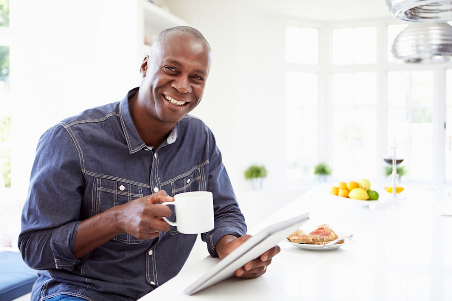 older black man reading notes