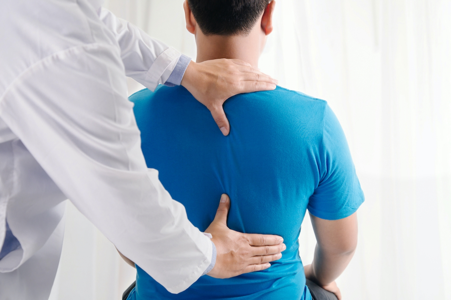 doctor and patient spine care