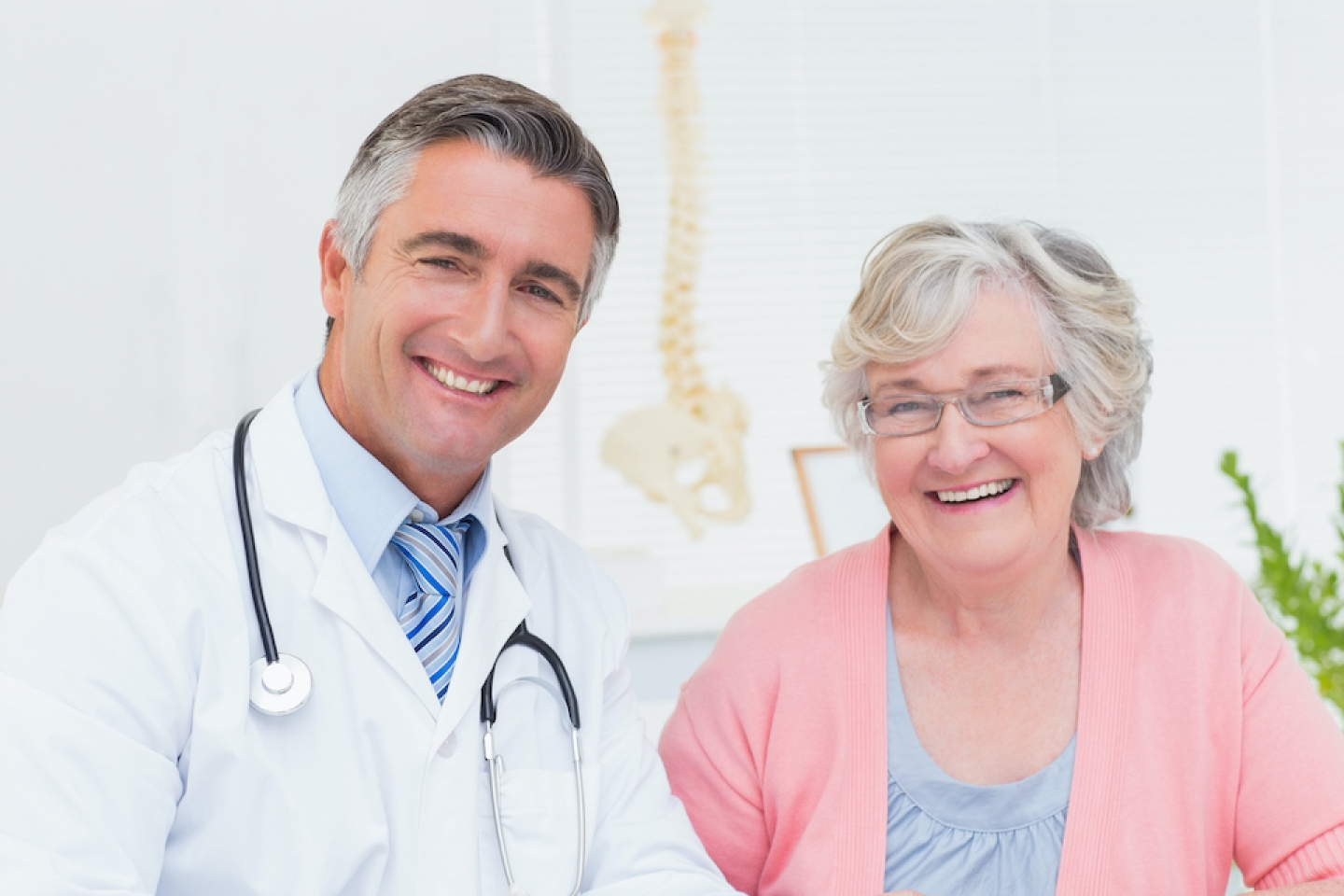 doctor with older woman patient