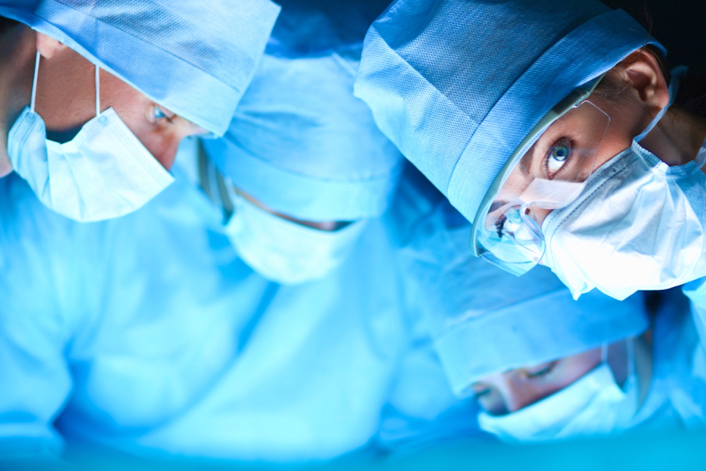 Young surgery team in the operating room