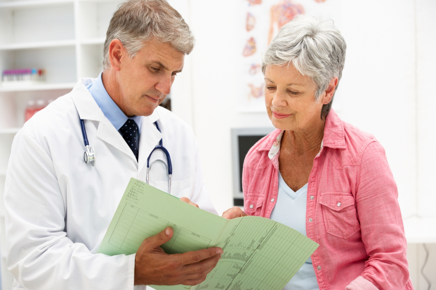 Doctor with female patient