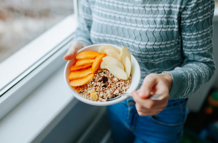 healthy food in a plate