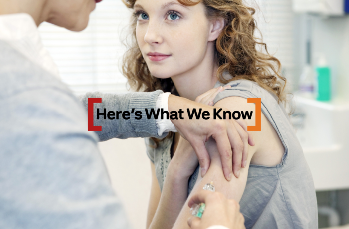 hwwk woman receives vaccine