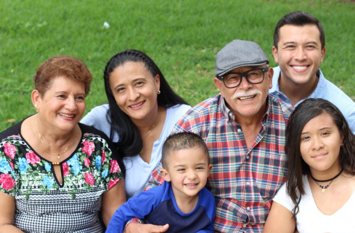 Hispanic family with good values