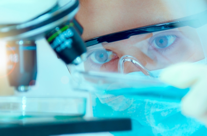 Scientists are certain activities on experimental science like mixing chemicals or entry data to develop medicine, foods for everyone on the world, film effect.