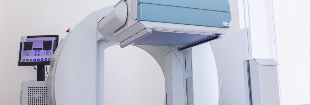 Image of a medical linear accelerator (LINAC), which is used by radiation oncologists to treat cancer.