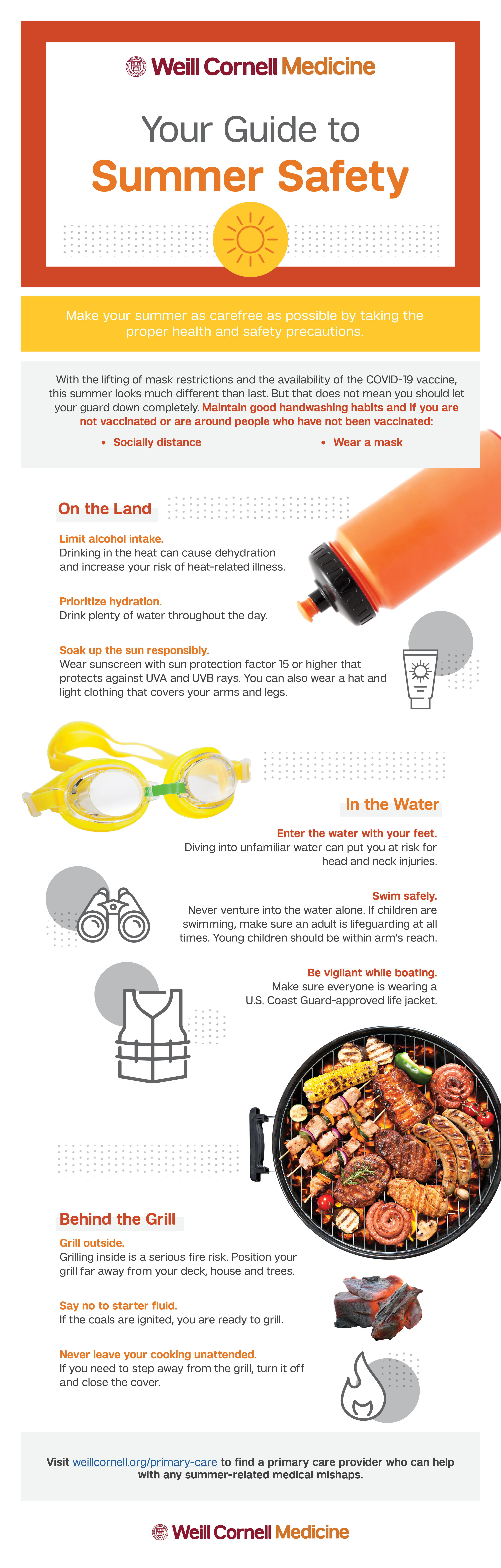 summer safety infographic