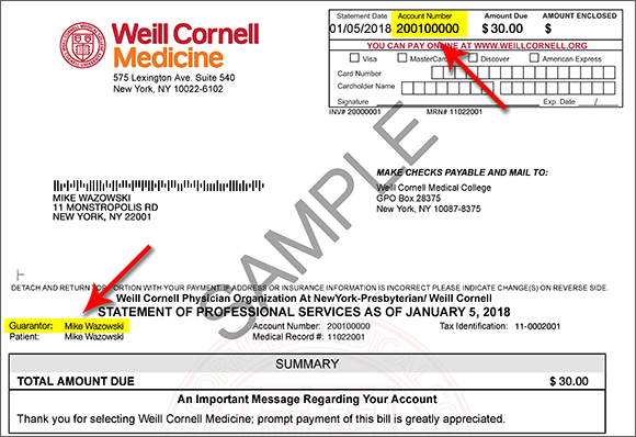 How To Pay Your Bill Weill Cornell Medicine