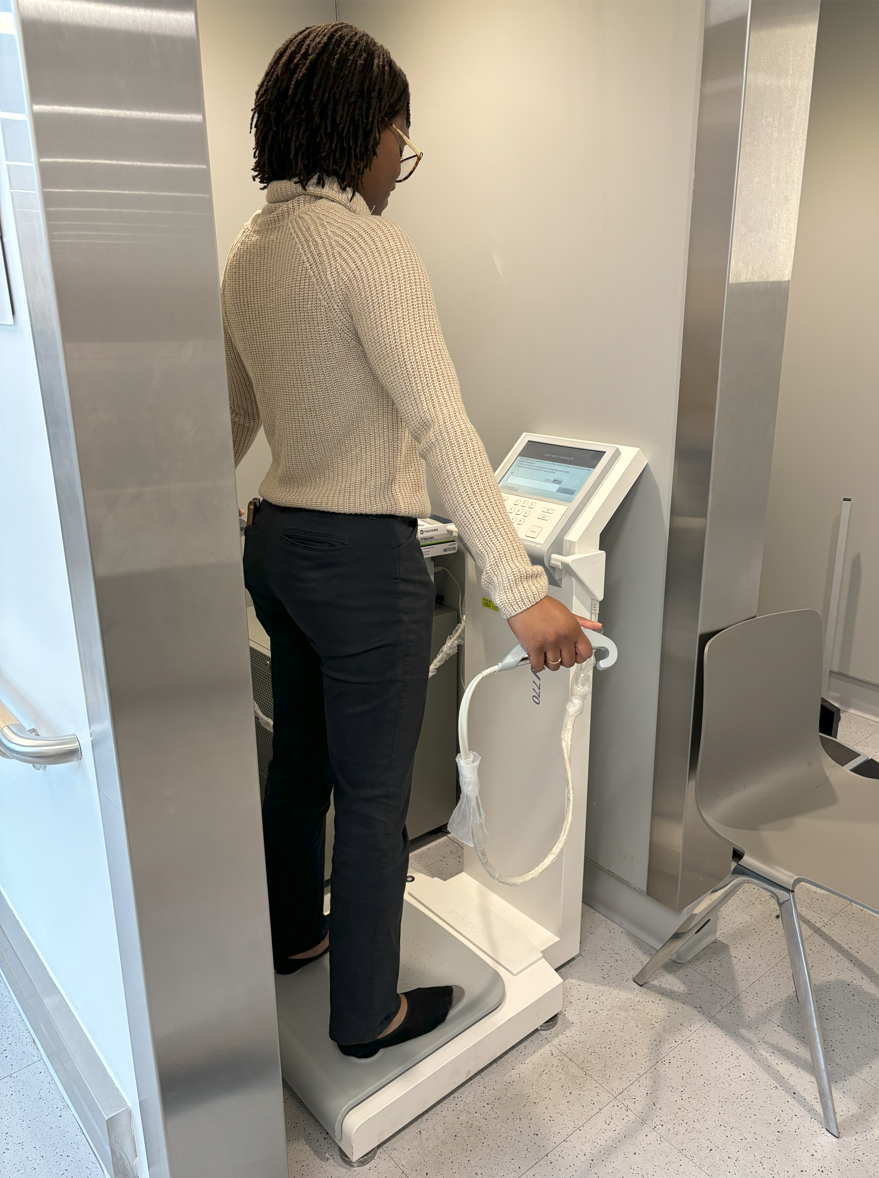 Patient receives complimentary body composition analysis.