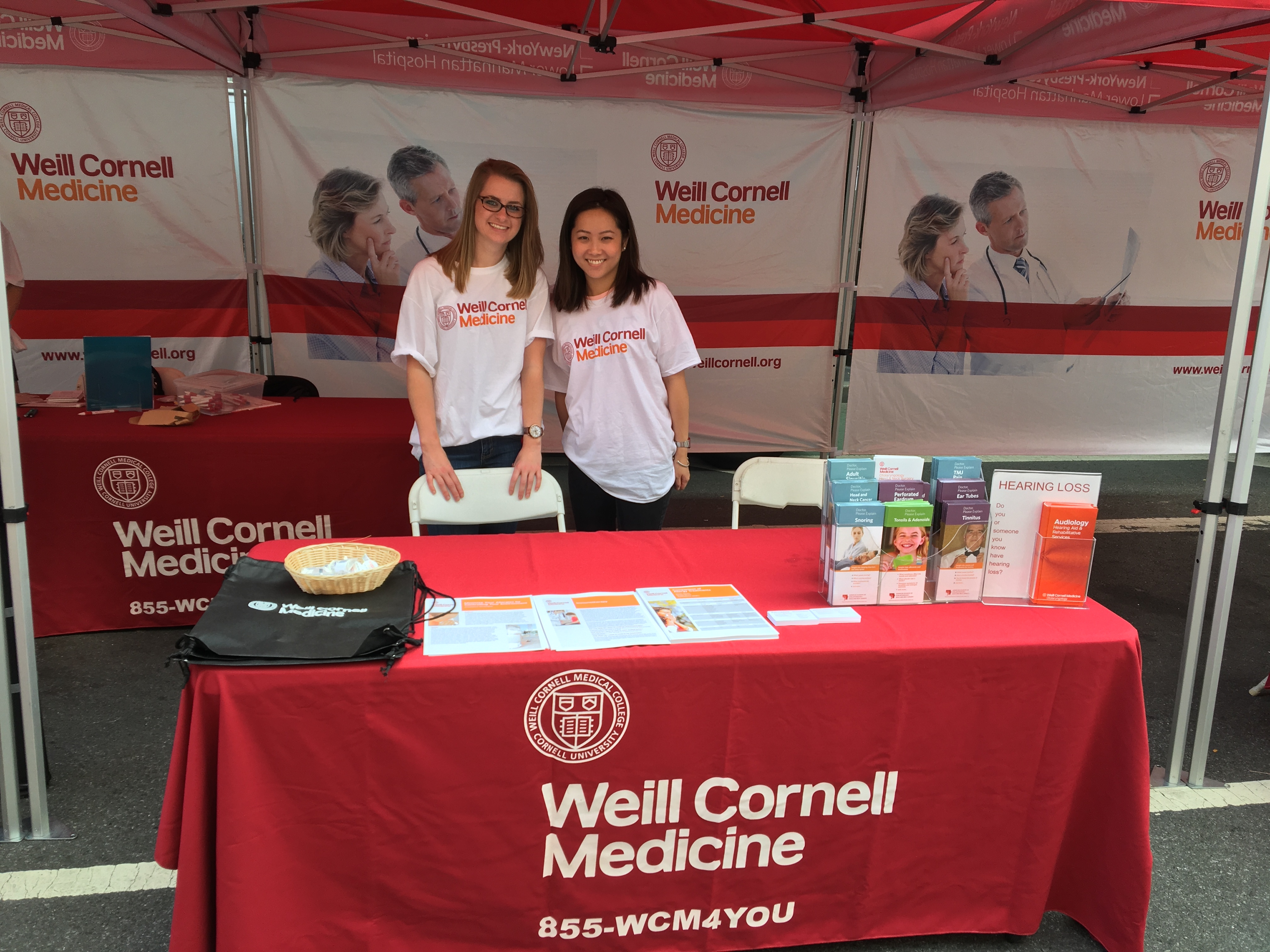 Various staff members from Weill Cornell Medicine's 2315 Broadway location were at the festival providing informational brochures about our clinical services.