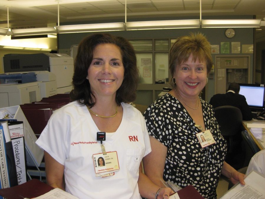 Photo of transplant nurses at NewYork-Presbyterian/Weill Cornell Medical Center