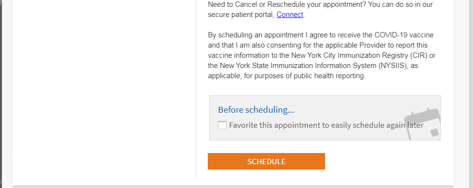 vaccine save appointment