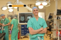 Dr. Mark Souweidane in operating room