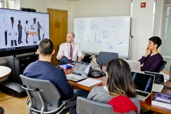  Dr. Avery teaching medical school students about substance use.