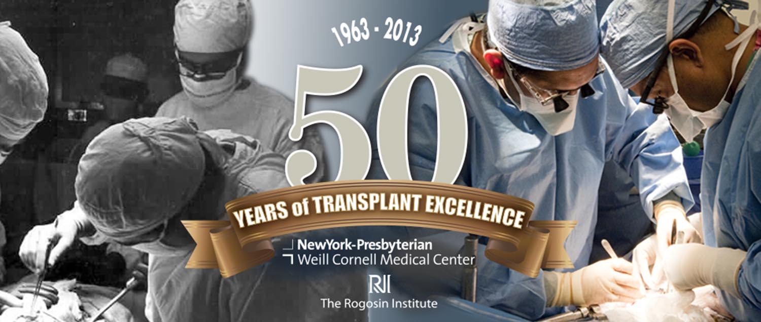 Photo celebrating the Kidney and Pancreas Transplant program's 50th anniversary.