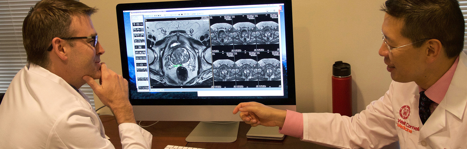 Weill Cornell Medicine physicians reviewing patient scans.
